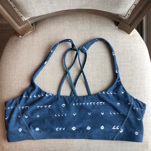 Carve indigo blue design sports bra